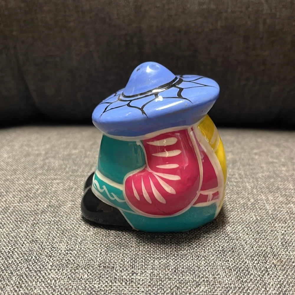 Resting Mexico Sombrero Man Salt Shakers